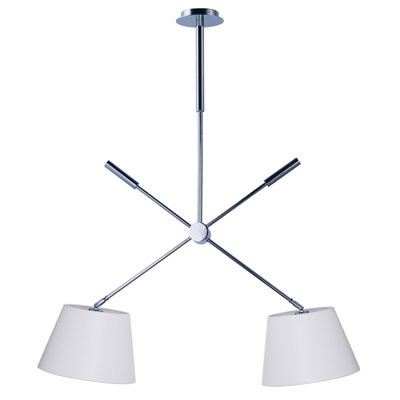 Luminaire suspendu tambour 2 lumières grappe Wona