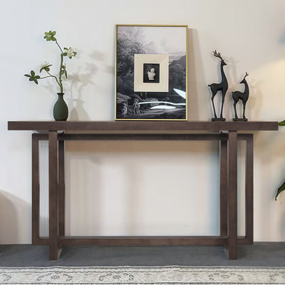 Table d'entrée étroite et peu encombrante avec panneau de fibres à densité moyenne durable, idéal pour les petits appartements et les couloirs