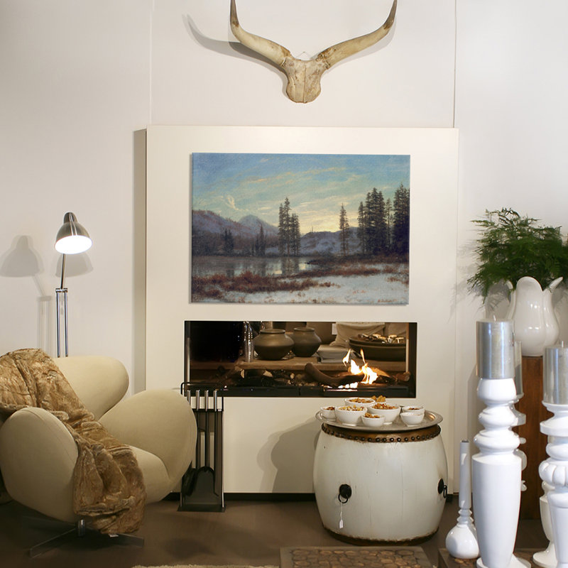 «Snow in the Rockies», impression sur toile, H 18 po x l 26 po x P 1,5 po, Toile tendue, Pas de tapis