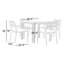 Pacifica Outdoor 5 - Piece Dining Set with Cushions-605776011-607368733
