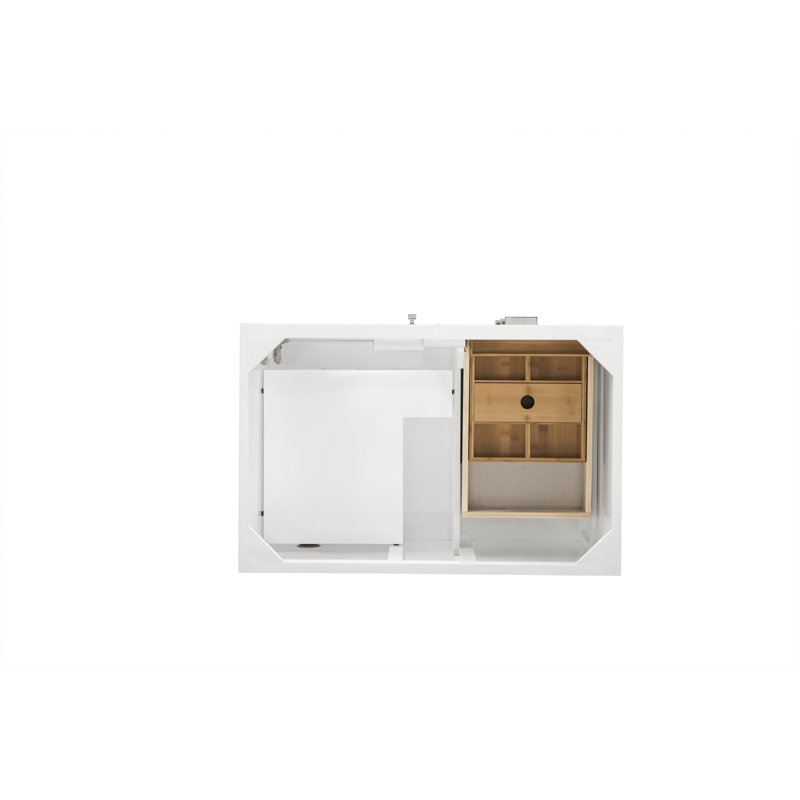 Base de meuble-lavabo simple l 36 po Addison, Blanc lustré