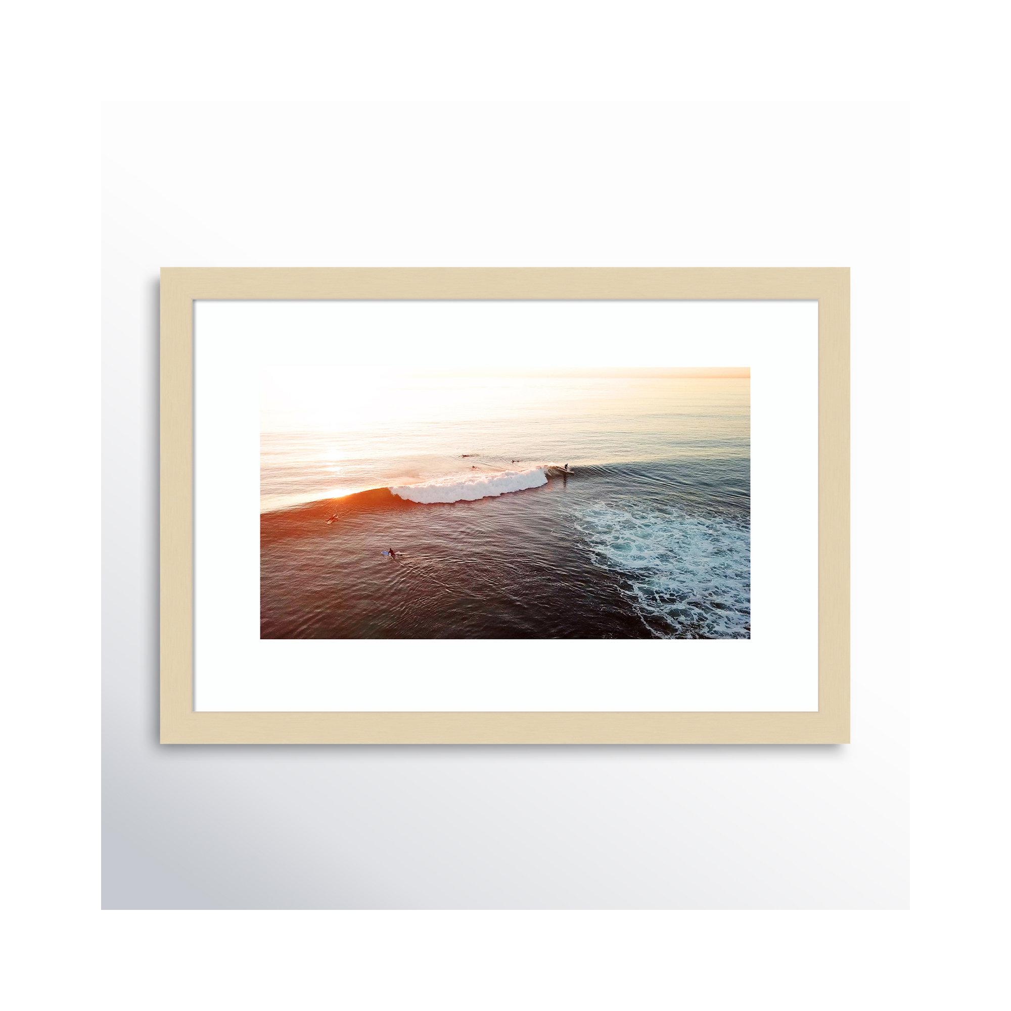 La Jolla 1 by Rachel Dowd, Natural Framed, 26.38" H x 41.38" W x 0.875" D