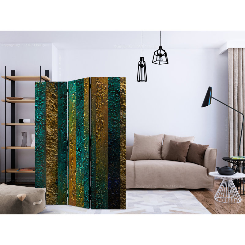 Gaskill 172cm H Solid Wood Folding Room Divider, 3
