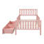 Lit plateforme en bois avec garde-corps et tiroirs de rangement, conception durable et peu encombrante pour les chambres modernes-1258267237