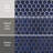 Tribeca 2" Hex Glossy Cobalt 11-1/8" x 12-5/8" Porcelain Mosaic Floor and Wall Tile