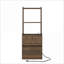 Table de chevet moderne en bois avec station de charge et rangement, assemblage facile-983732169