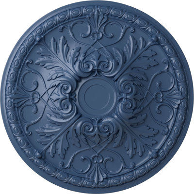 Médaillon de plafond Endurathane Tristan, DE 32 3/8 po x P 3 1/2 po (convient aux auvents jusqu'à 6 1/4 po), finition Americana peinte à la main