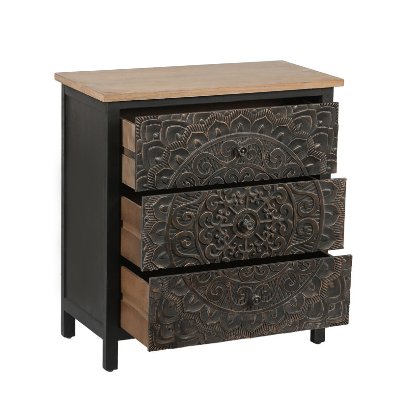 Commode décorative 3 tiroirs Drouin