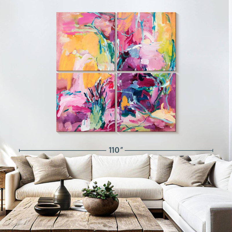 Garden Mix, 74" H x 74" W