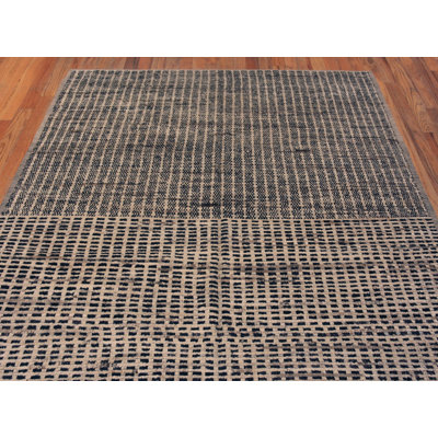 Tapis à motif abstrait primitif moderne 6 pi 2 po x 8 pi 11 po