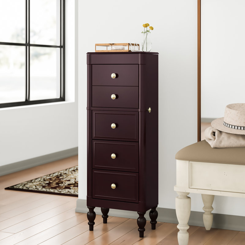 Armoire à bijoux avec miroir