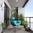 Hanging Egg Chair With Stand - Ergonomic Wicker Rattan Swing Chair For Indoor And Outdoor Use, Includes Cushion And Headrest For Comfortable Relaxation