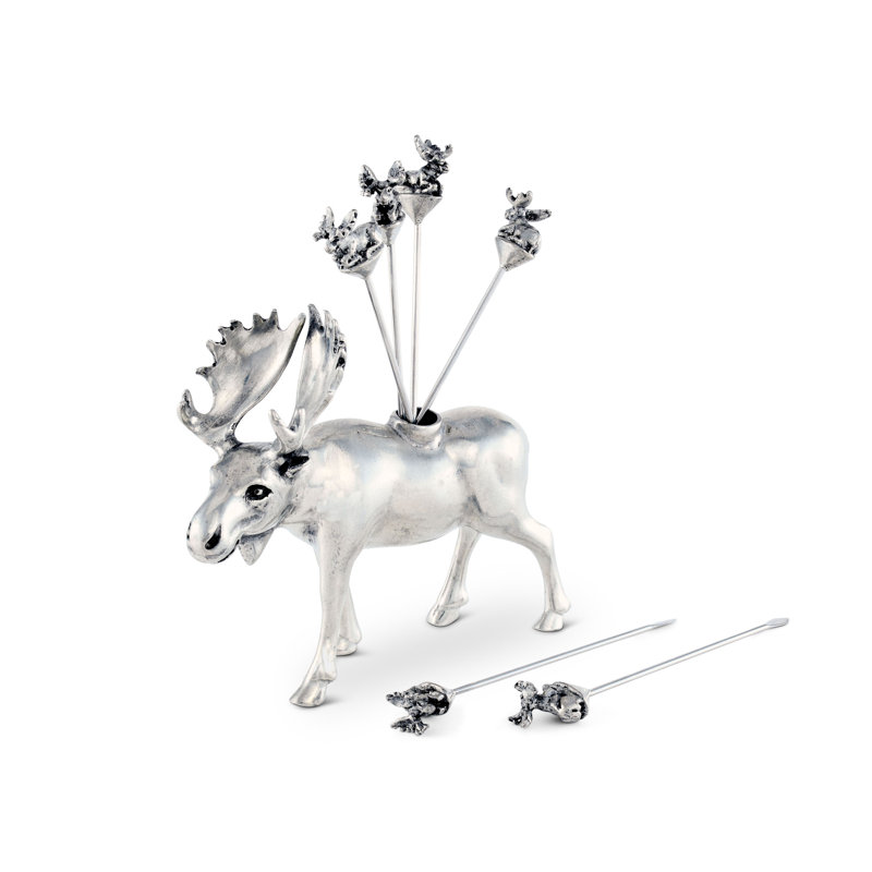 Lodge 7 Piece Moose Cheese Marker Set