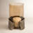  Maputo Medium Candle Holder Glass, Brown-1001270329