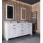 Ensemble de meuble-lavabo double 70,7 po avec miroir Chanai-2000524063
