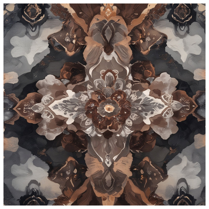 Tapis de bain Mandala, L 34 po x L 21 po