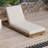 Outdoor Chaise Lounge Chair with 6-Position Adjustable Backrest,Acacia solid wood,TEAK COLOR
