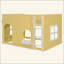 Lit mezzanine pour enfants avec lumière DEL chaude-129743445-129743446