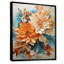Orange et bleu sarcelle, tourbillon botanique I - art botanique abstrait-1229838081-1229838083-1262129452