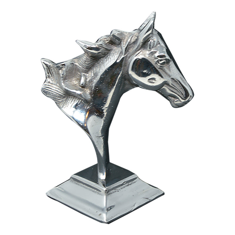 Figurine étain tête de cheval