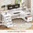 Moomal 75" W Computer Desk with LED Lights -1573221686