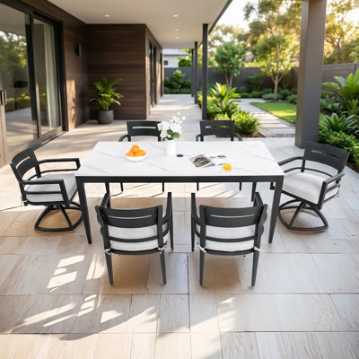 Ensemble repas d'extérieur 7 pièces Modern