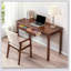 Bureau en bois massif avec tiroirs, bureau debout pour petits espaces, design Mid-Century moderne pour le bureau personnel