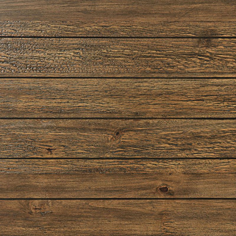 Table basse en bois avec tablette, Brun délavé