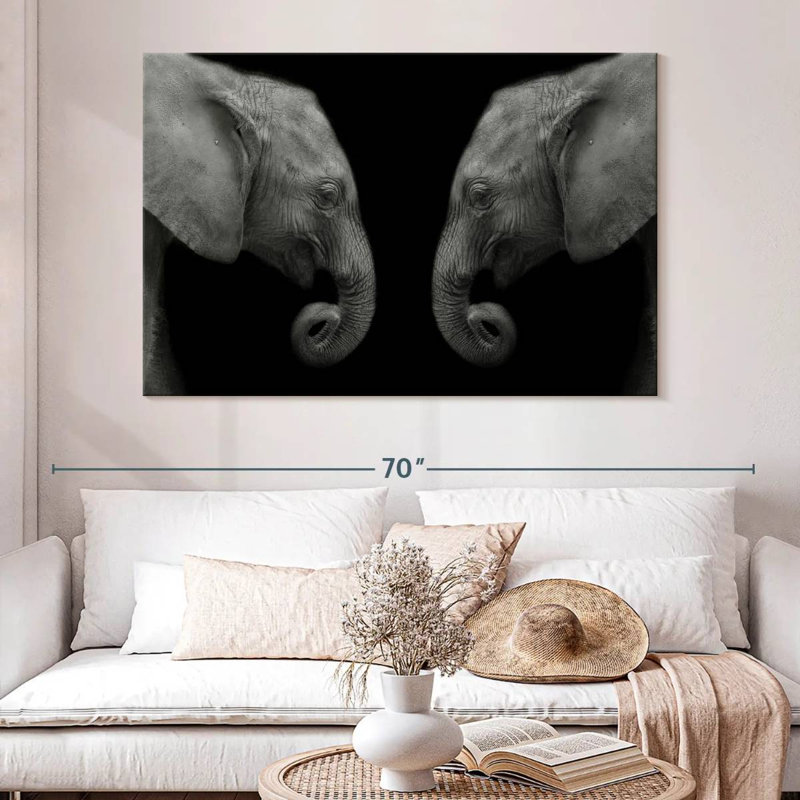 Elephant Sanctuary, 34" H x 51" W