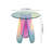 Aroca Glass Top End Table