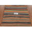 Tapis rayé en laine Kilim 5 x 5