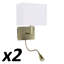 Waltham Mild Steel LED Armed Sconce-37750324