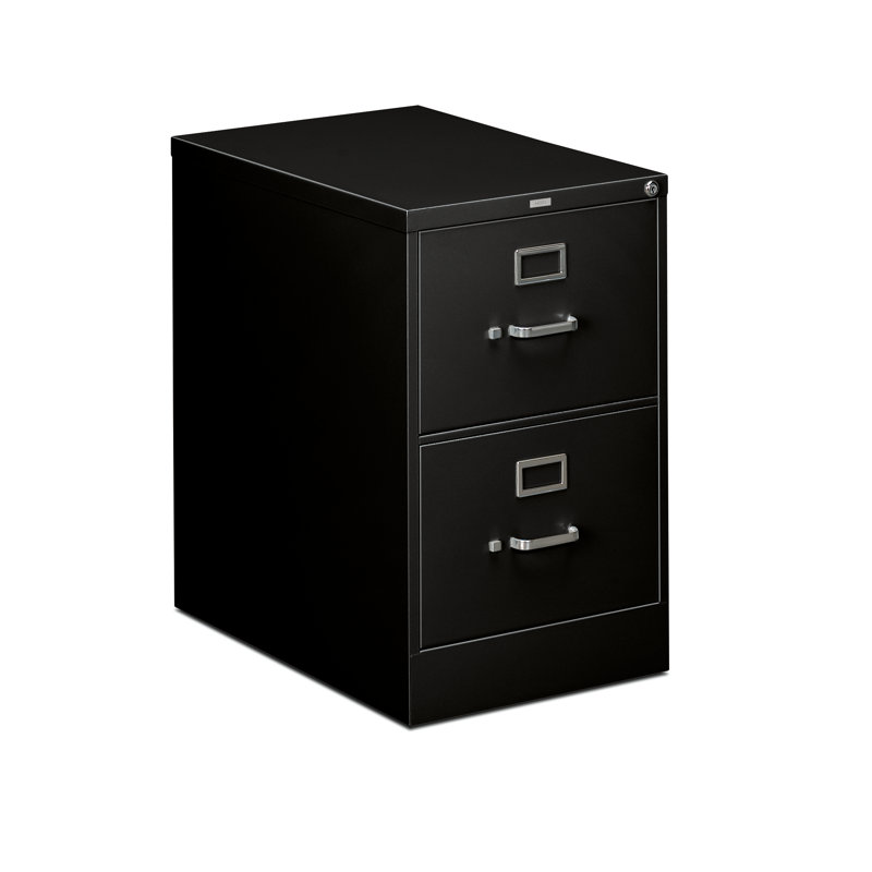 310 Series 2-Drawer Vertical Filing Cabinet, Black