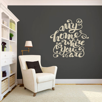 Text & Numbers Non-Wall Damaging Wall Decal