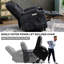 Grand fauteuil inclinable électrique avec massage et chaleur pour les personnes âgées EMON
