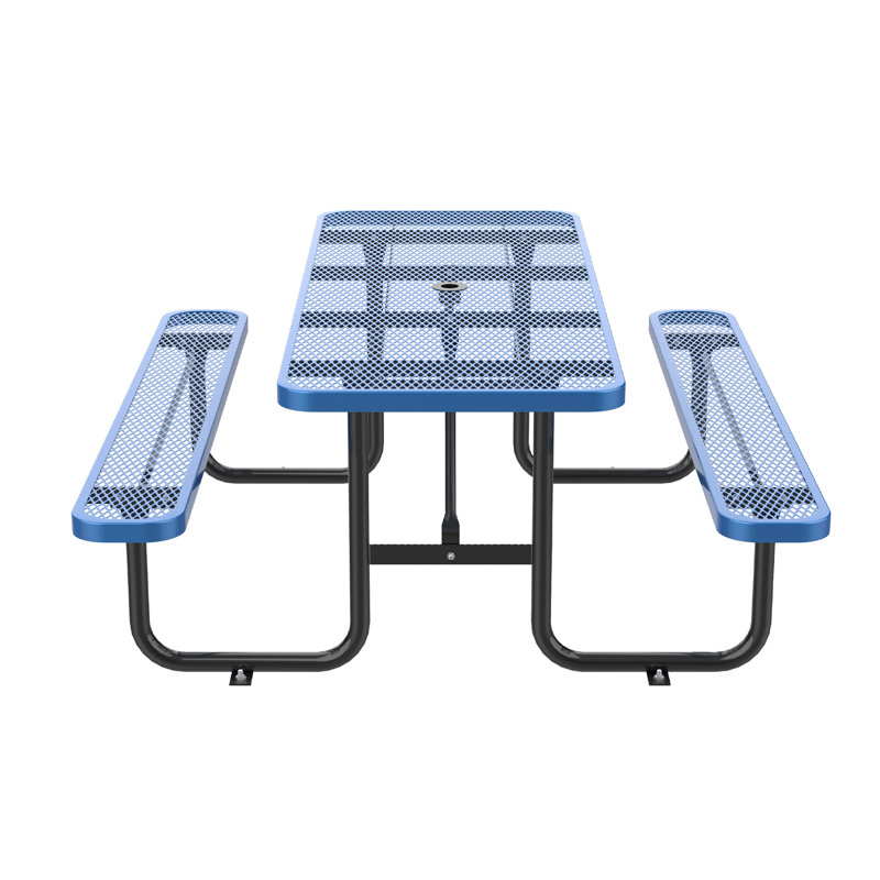 96" Rectangular Picnic Tables Blue