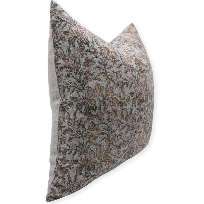Housse de coussin Fab divine - Design unique fabriqué à la main pour le salon, Kudrat, H 14 po x l 14 po
