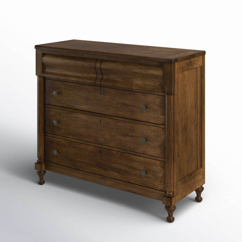 Commode 5 tiroirs Archivist, Marron