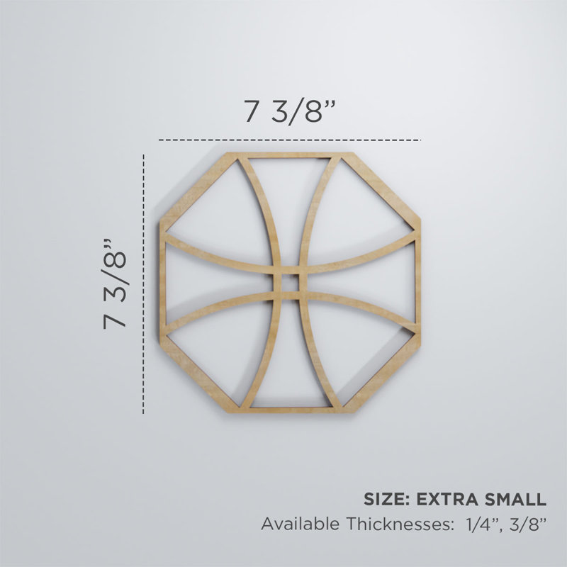 Panneaux muraux décoratifs en bois Haswell, Noyer, H 0,375 po x l 23,375 po x L 23,375 po