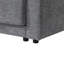 Canapé modulaire de 124 po avec console de rangement et repose-pieds mobile, siège de 33 po de large, canapé en chenille en L de 4 places, canapé confortable réversible avec chargeur USB pour salon, appartement, 2 couleurs
