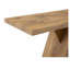 Console de 43,4 pouces de style Mid-Century avec pieds en forme de V et finition en bois naturel