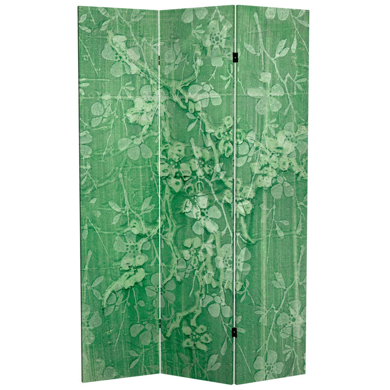 Ravello 3 Panel Room Divider, Green