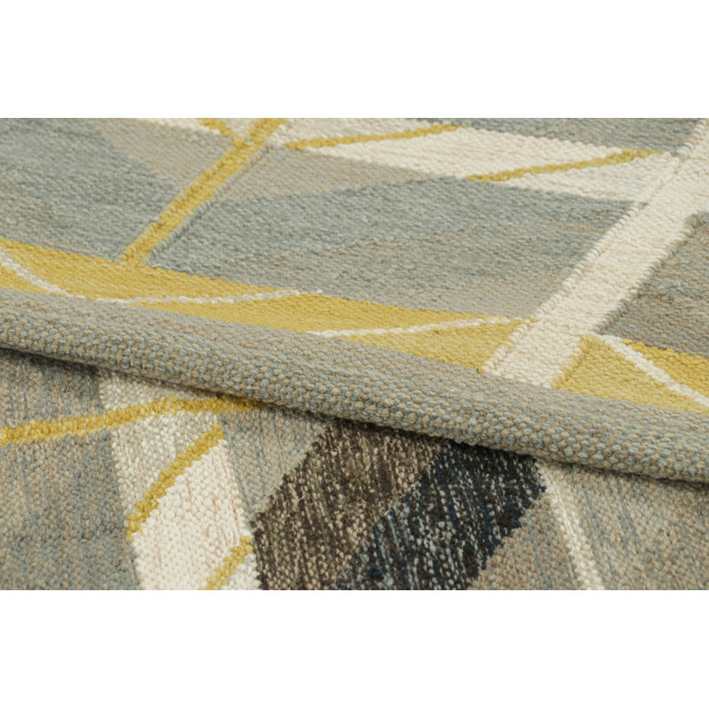 Scandinavian Wool Geometric Area Rug, Rectangle 10' x 14'