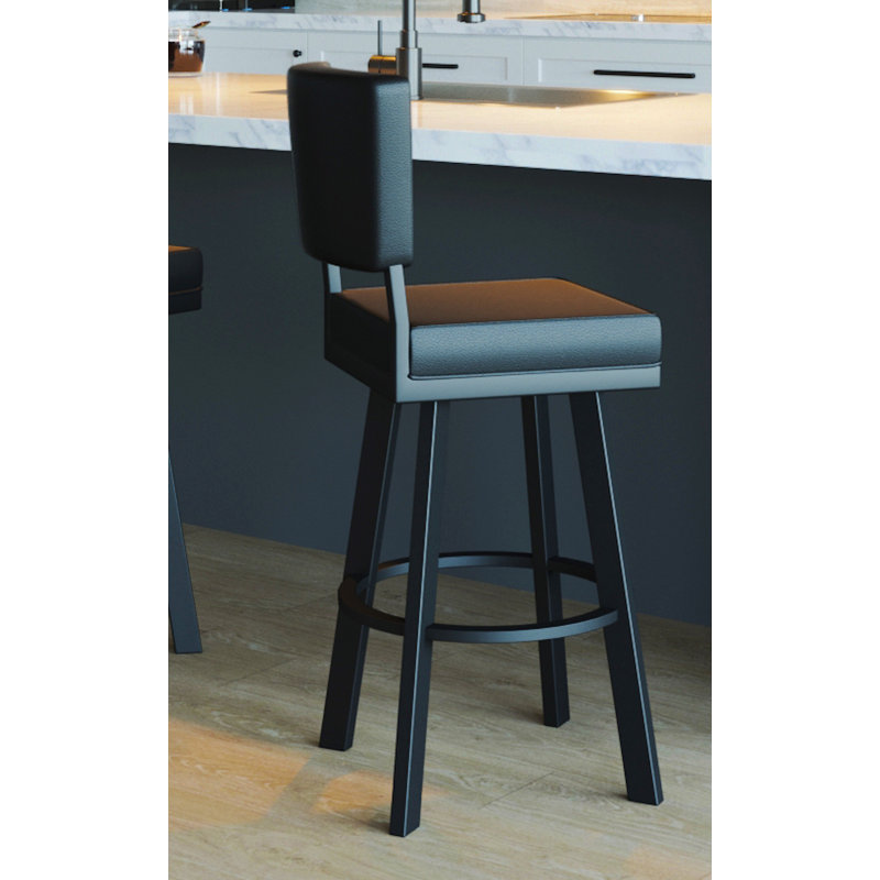 Tabouret de bar et de comptoir pivotant Kjirsten, Tabouret de bar (siège d'une hauteur de 30 po)