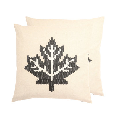 O Canada Maple Leaf Square Pillow Cover