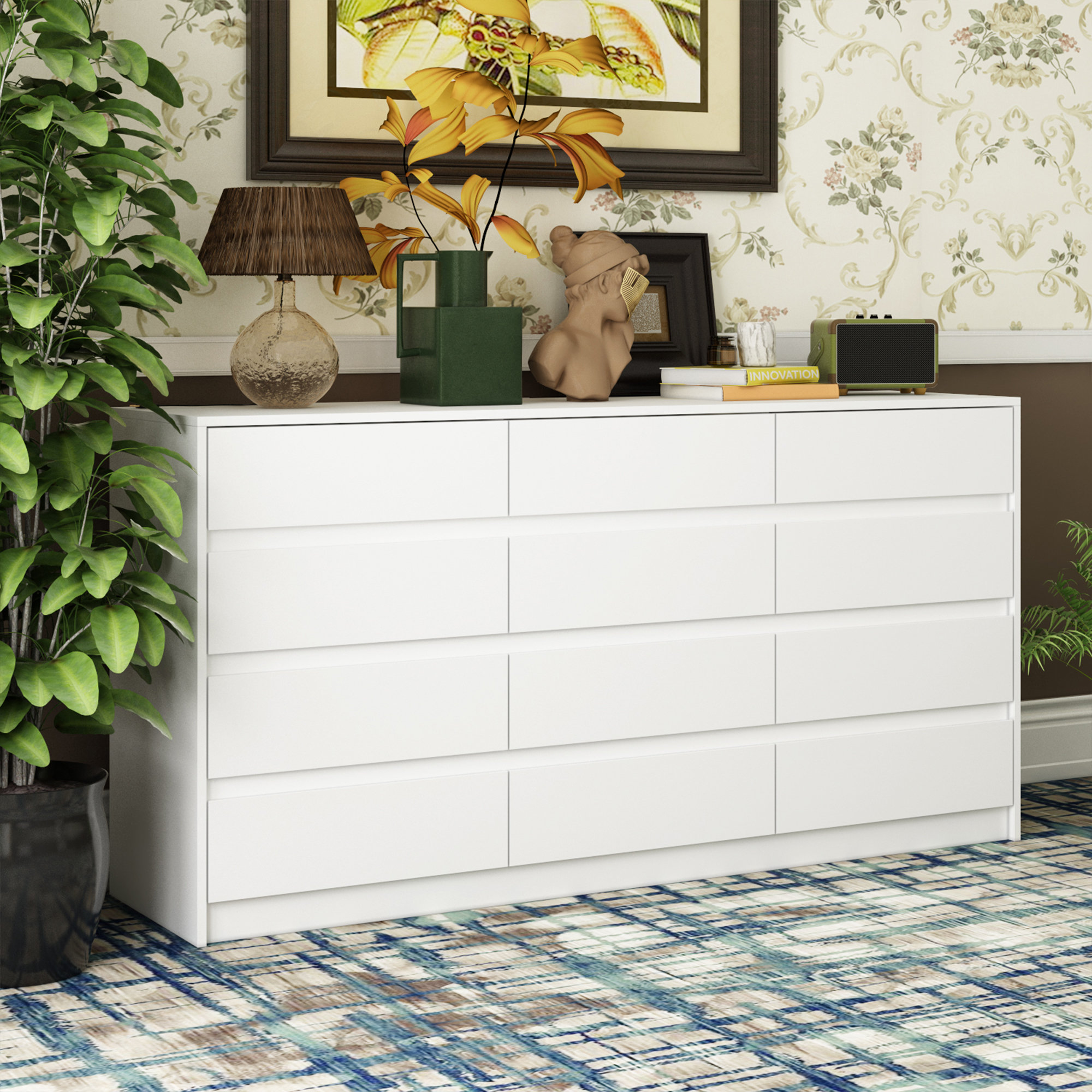 Modern 12 store drawer dresser