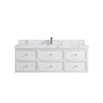 Ensemble de meuble-lavabo simple flottant 60 po Roswell