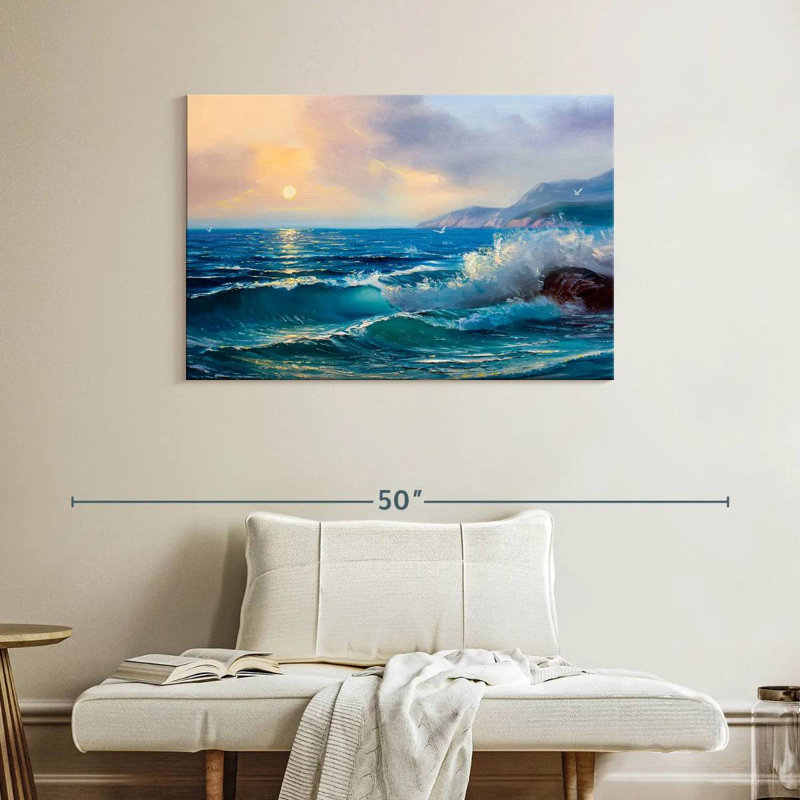 Gillard Morning Seascape, H 26 po x l 39 po
