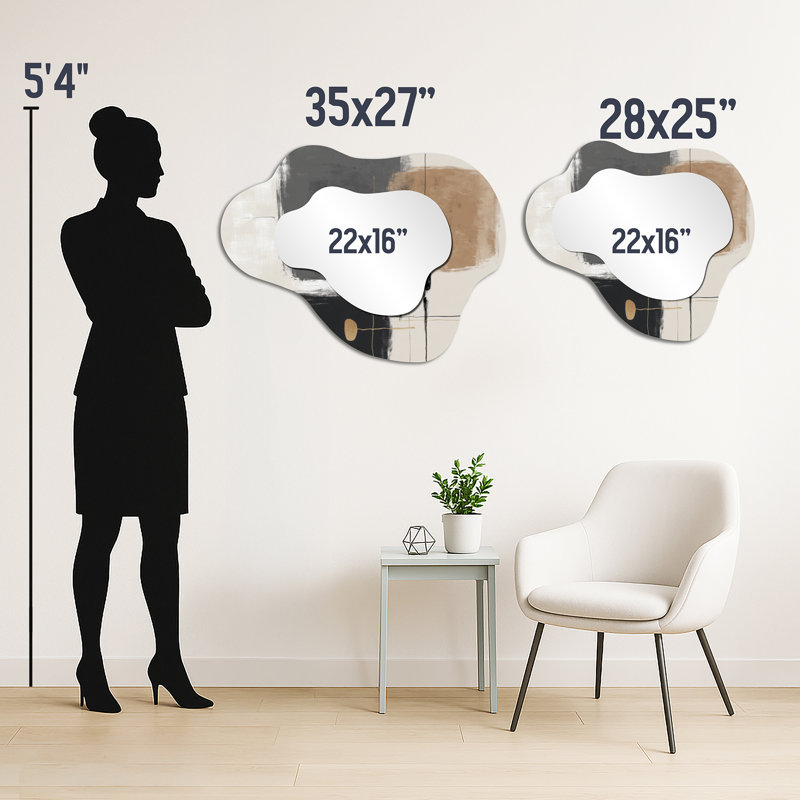 Miroir d'appoint Minimalist, 25 po x 28 po