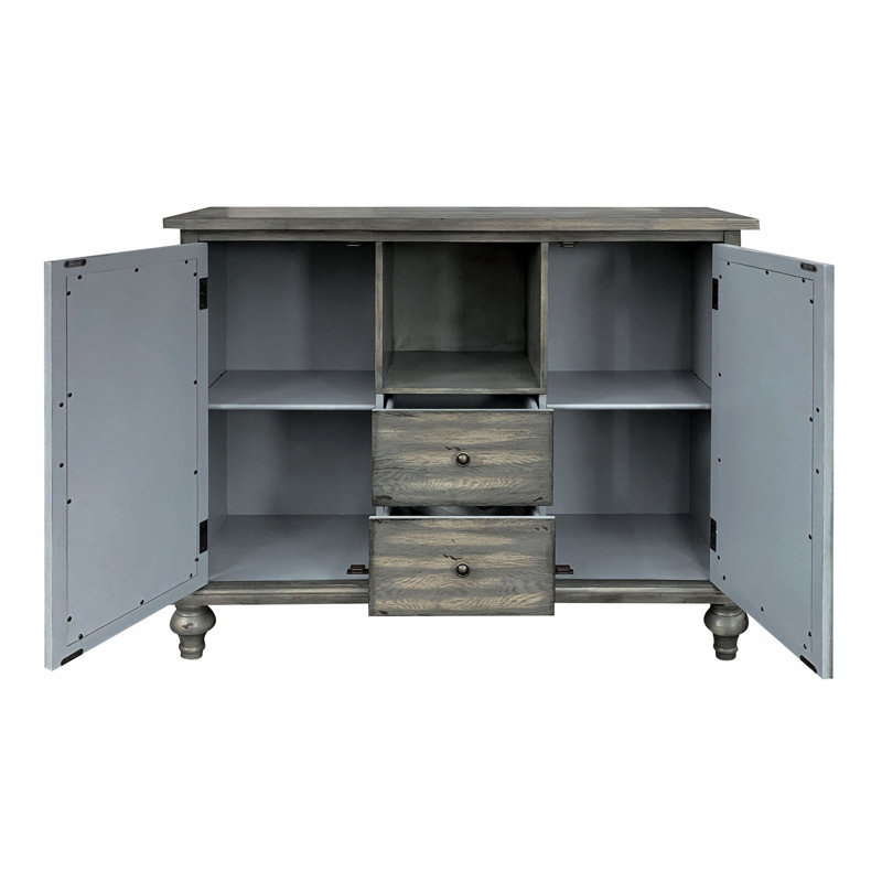 Stunning Console Table with Open Compartment Storage, Blending Rustic Charm and Modern Elegance for Any Room